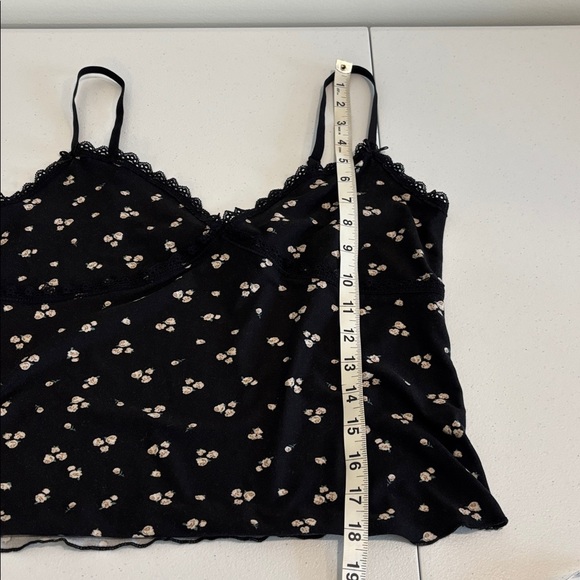 ROSE + VINE super soft pj set floral sleep set boxers & cami top black size L/XL - Picture 15 of 17